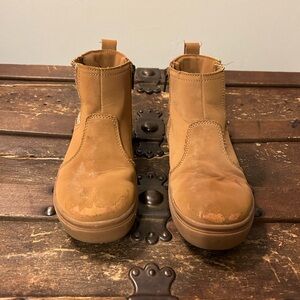 Girls Tan Ankle Boots - Lands End